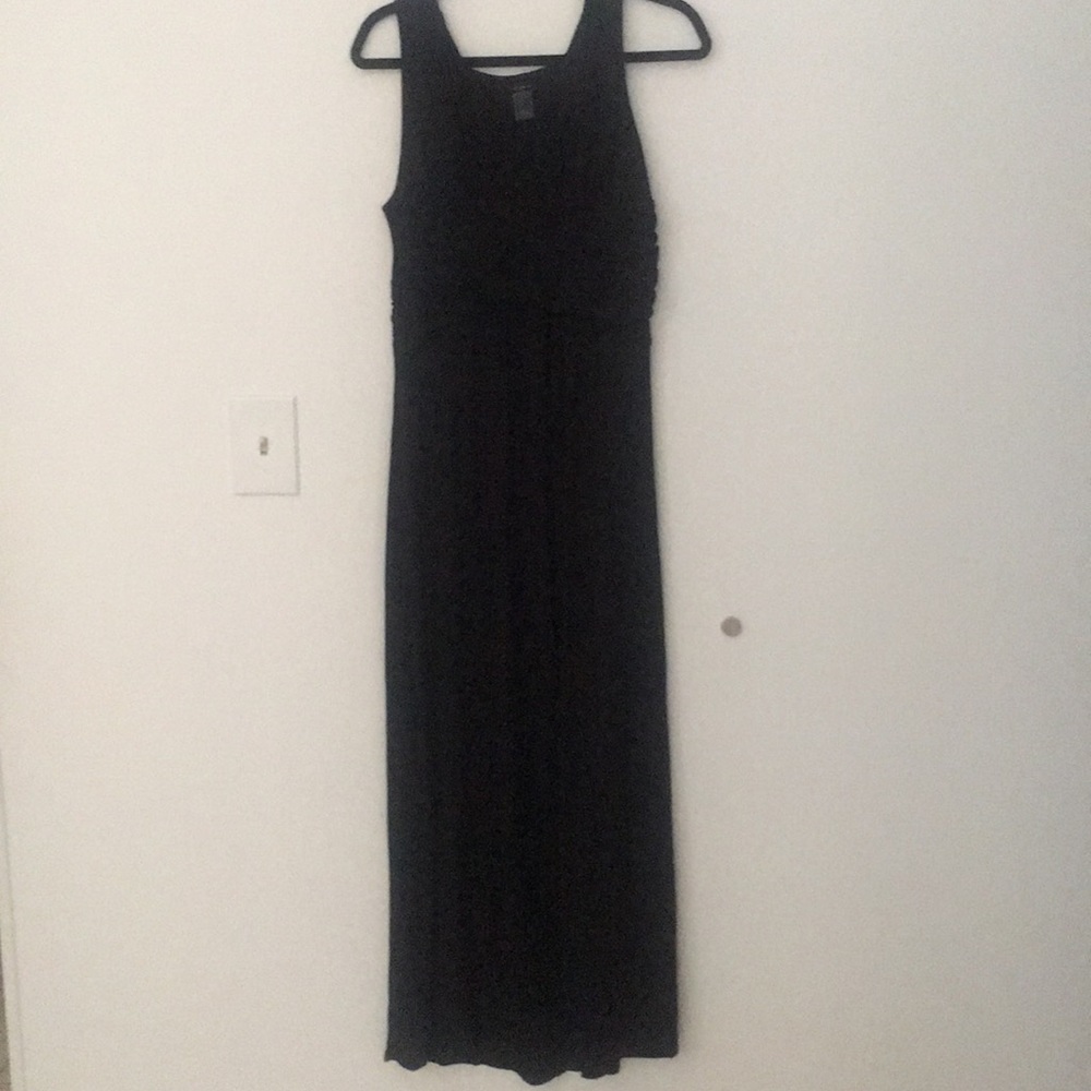 Ann Taylor Factory Maxi Tank Dress👗Black Sz Large